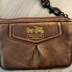 Coach Gold Mini Wristlet